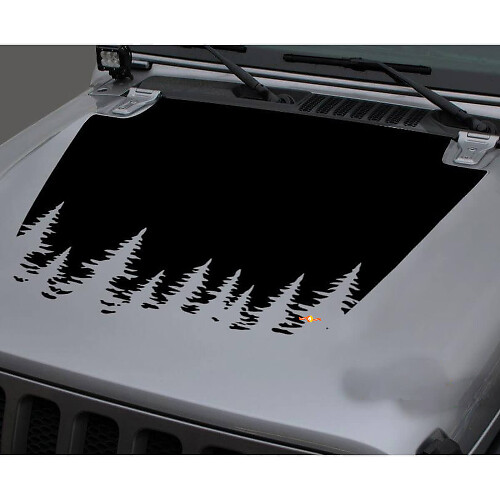Forsthauben-Vinylaufkleber für Jeep Gladiator & Wrangler