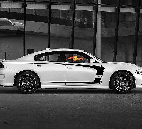 Dodge Charger C Stripe Hemi RT 345 Decal Sticker Complete Graphics Kit passend für Modelle 2011-2020
