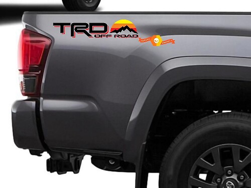 TRD Off Road Vintage Stil Seiten-Vinylaufkleber für Toyota Tacoma Tundra 4Runner