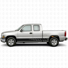 Versetzte Schlitz-Tür- & Schweller-Vinylstreifen für Chevrolet Silverado 1500 GMT800 1999-2007_2