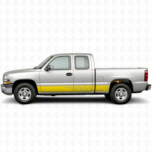 Versetzte Schlitz-Tür- & Schweller-Vinylstreifen für Chevrolet Silverado 1500 GMT800 1999-2007_3