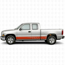 Versetzte Schlitz-Tür- & Schweller-Vinylstreifen für Chevrolet Silverado 1500 GMT800 1999-2007_4