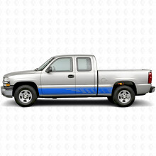 Versetzte Schlitz-Tür- & Schweller-Vinylstreifen für Chevrolet Silverado 1500 GMT800 1999-2007_5