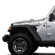 2 Jeep Hood Gladiator 2020 JT Vinyl-Grafik-Aufkleber
 2