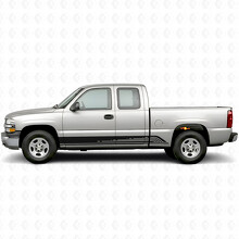 Parallele Kontur Tür- & Seitenschweller-Vinylstreifen für Chevrolet Silverado 1500 GMT800 1999-2007_2