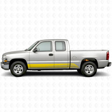 Parallele Kontur Tür- & Seitenschweller-Vinylstreifen für Chevrolet Silverado 1500 GMT800 1999-2007_3