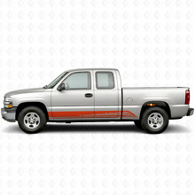 Parallele Kontur Tür- & Seitenschweller-Vinylstreifen für Chevrolet Silverado 1500 GMT800 1999-2007_4