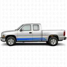 Parallele Kontur Tür- & Seitenschweller-Vinylstreifen für Chevrolet Silverado 1500 GMT800 1999-2007_5