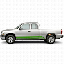 Parallele Kontur Tür- & Seitenschweller-Vinylstreifen für Chevrolet Silverado 1500 GMT800 1999-2007_6