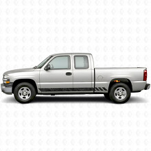 Topographische Band Tür- & Schweller Vinylstreifen für Chevrolet Silverado 1500 GMT800 1999-2007_2