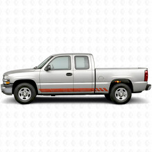 Topographische Band Tür- & Schweller Vinylstreifen für Chevrolet Silverado 1500 GMT800 1999-2007_4