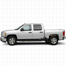 Mountain Range Tür- & Schweller-Vinylstreifen für Chevrolet Silverado 1500 GMT900 2007-2013_2