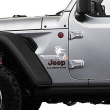 Gladiator mit individuell bedrucktem Kotflügel-Vinyl-Aufkleberkit für Jeep Wrangler Gladiator_2