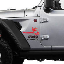 Gladiator mit individuell bedrucktem Kotflügel-Vinyl-Aufkleberkit für Jeep Wrangler Gladiator_3