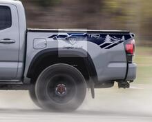 TRD 4x4 PRO Sport Off Road Mountains River Side Vinyl-Aufkleber passend für Tacoma 2013–2020 oder Tundra 2013–2020
 2