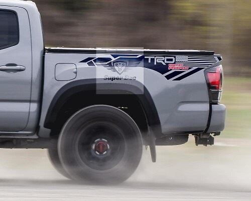 TRD 4x4 PRO Sport Off Road USA-Flaggenseiten-Vinyl-Aufkleber passend für Tacoma 2013–2020 oder Tundra 2013–2020
_1