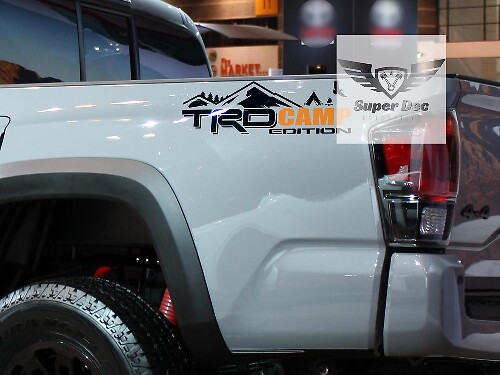 TRD 4x4 PRO Sport Offroad Camp Edition Berge Waldseite Vinyl-Aufkleber passend für Tacoma Tundra 4Runner
