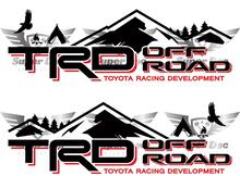 TRD 4x4 PRO Sport Offroad Camp Edition Berge Waldseite Vinyl-Aufkleber passend für Tacoma Tundra 4Runner #2
 2