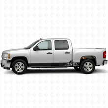 Mehrschichtige Peaks Tür- & Schweller-Vinylstreifen für Chevrolet Silverado 1500 GMT900 2007-2013_2