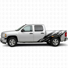 Gezackte seitliche Vinylstreifen für Chevrolet Silverado 1500 GMT900 2007-2013_2