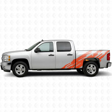 Gezackte seitliche Vinylstreifen für Chevrolet Silverado 1500 GMT900 2007-2013_4