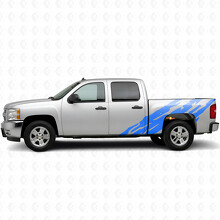 Gezackte seitliche Vinylstreifen für Chevrolet Silverado 1500 GMT900 2007-2013_5
