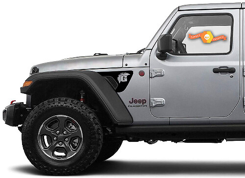 G Helm Kotflügel Lüftung Aufkleberset für Jeep Wrangler JL/JLU & Gladiator JT