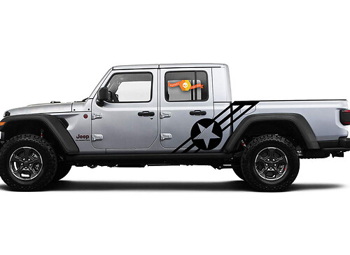 Navy Army USA Stern Vinyl-Aufkleber für Jeep Gladiator