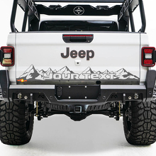 Bed Tailgate Jeep Wrangler JL JLU jls jts Gladiator Rubicon Mountains Vinyl Aufkleber Aufkleber für 2018-2021
 2