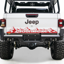 Bed Tailgate Jeep Wrangler JL JLU jls jts Gladiator Rubicon Mountains Vinyl Aufkleber Aufkleber für 2018-2021
 3