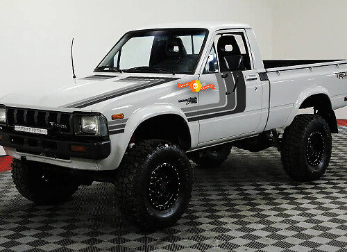 Vintage Vinyl-Aufkleber-Set mit dreifachen Seitenstreifen für Toyota Hilux