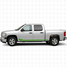 Honigwaben-Türen- & Schweller-Bandstreifen aus Vinyl für Chevrolet Silverado 1500 GMT900 2007-2013_6