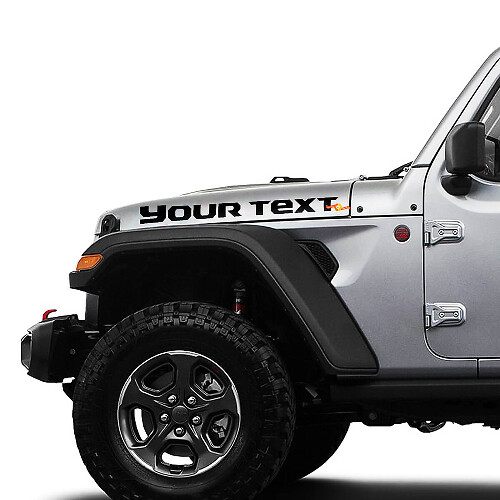 Benutzerdefinierte Vinylaufkleber für Motorhaube Jeep Gladiator JT