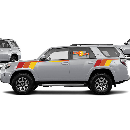 Retro Seitenstreifen Vinyl-Aufkleber-Set für Toyota 4Runner