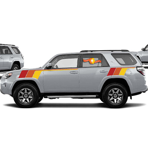 Retro Seitenstreifen Vinyl-Aufkleber-Set für Toyota 4Runner