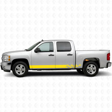 Karierte Lightning Tür- & Schweller-Vinylstreifen für Chevrolet Silverado 1500 GMT900 2007-2013_3