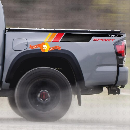 TRD Sport Vintage Streifen Seitlicher Vinyl-Aufkleber für Toyota Tacoma 2005-2020