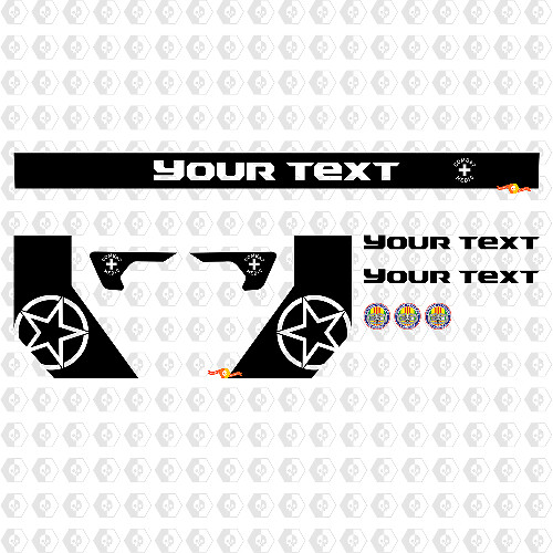 Jeep Gladiator Combat Medic Kit benutzerdefinierte Vinyl-Grafik-Aufkleber
