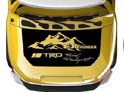 TRD Style Mountain Motorhauben-Aufkleber für Toyota FJ Cruiser