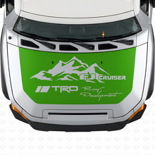 TRD Style Mountain Hauben Vinyl-Aufkleber für Toyota FJ Cruiser_3