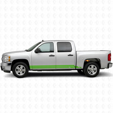 Geschichtete Lichtleisten- und Seitenschweller-Vinylstreifen für Chevrolet Silverado 1500 GMT900 2007-2013_6