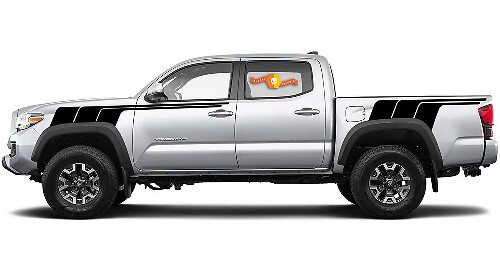Ivan Stewart Style Streifen Seiten Vinyl Aufkleber Sticker für Toyota Tacoma 2015-2023