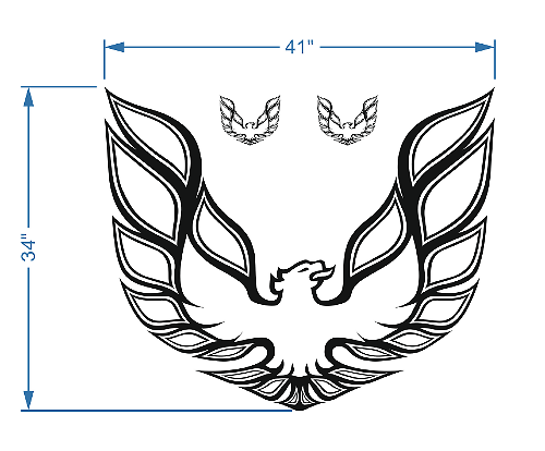 Bird Vinyl-Aufkleberset für Pontiac Firebird