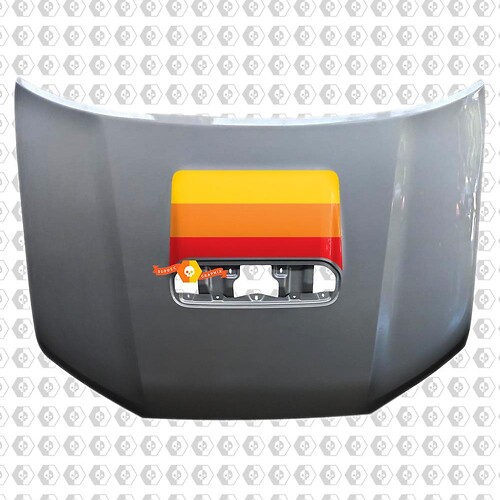 Toyota 4runner 5. Generation TRD Sport PRO Hood Scoop Racing Vintage Old School Farben Aufkleber Aufkleber Grafiken 2013 2016 2017 2018 2019 2020
