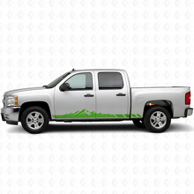 Berg-Topografische Tür- & Schweller-Vinylstreifen für Chevrolet Silverado 1500 GMT900 2007-2013_6