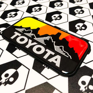 New Toyota Overland Mountains Vintage-Farben-Abzeichen-Emblem, gewölbter Aufkleber mit schlagfestem Polystyrol
