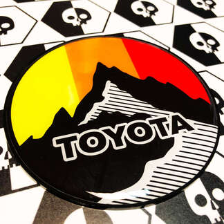 New Toyota Sun Mountains Vintage-Farben-Abzeichen-Emblem, gewölbter Aufkleber mit schlagfestem Polystyrol
