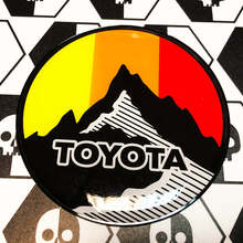 Neues Toyota Sun Mountains Vintage-Farben-Abzeichen-Emblem, gewölbter Aufkleber mit schlagfestem Polystyrol
 3