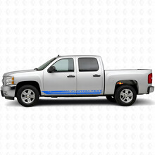 Benutzerdefinierter Textrahmen Tür- & Schweller-Vinylstreifen für Chevrolet Silverado 1500 GMT900 2007-2013_5
