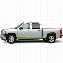 Benutzerdefinierter Textrahmen Tür- & Schweller-Vinylstreifen für Chevrolet Silverado 1500 GMT900 2007-2013_6